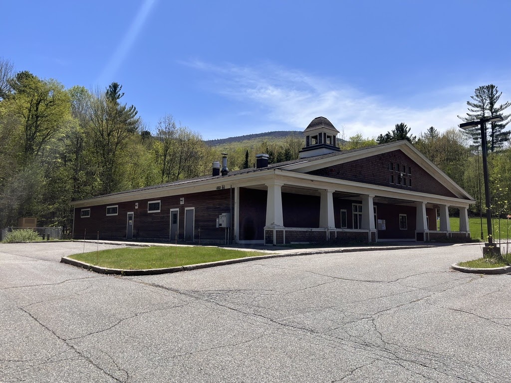 Belvidere School exterior with mountain backdrop
